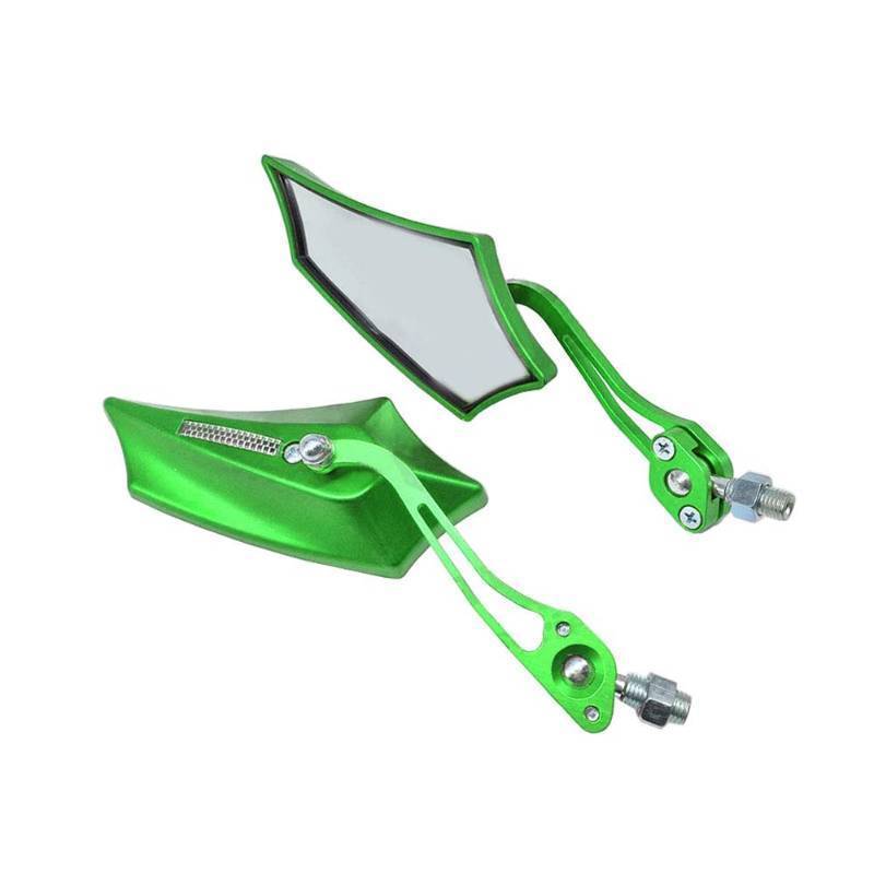 lot 41752 image: Etopar Green Motorcycle Scooter Bike 8  10mm Screw Rear View Side Mirror ATV Scooter Sport Rearview Universal Handle 360 Degree Rotation