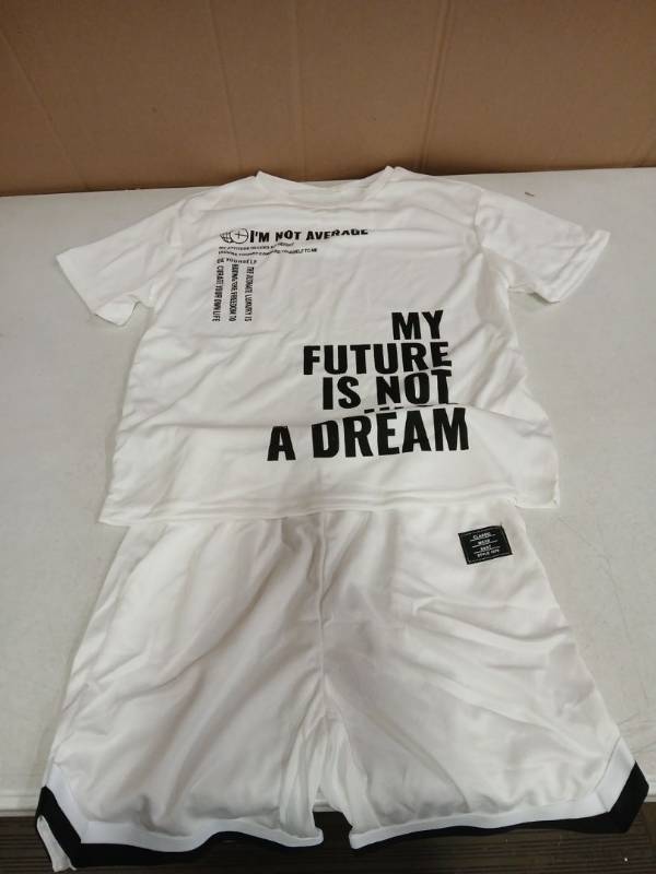 lot 31395 image: Soly Hux Boys 2pc Outfit White Inspirational 11Y