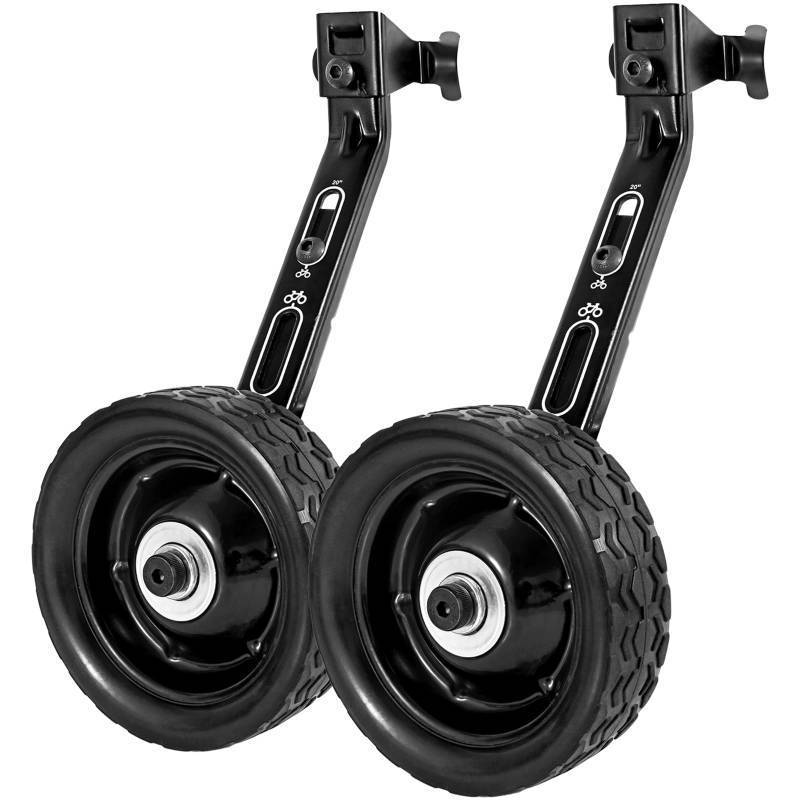 lot 32710 image: MOSHAY Roll Over Image to Zoom in Bicycle Training Wheels Fits 16 18 20 22 24 inch Variable Bike (black2)