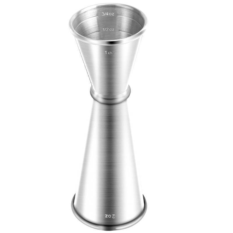 lot 31469 image: Jigger for Bartending, Briout Double Cocktail Jigger Japanese Premium 304 Food Grade Stainless Steel Jigger 2 OZ 1 OZ with Measurements Inside, Silver