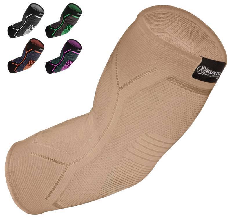 lot 31521 image: KUNTO FITNESS PRODUCTS Elbow Brace Compression Support Sleeve (Shipped From USA) for Tendonitis, Tennis Elbow, Golf Elbow Treatment - Reduce Joint Pain During Any Activity