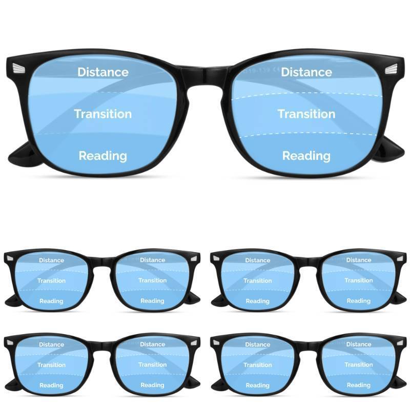 lot 31588 image: CCVOO 5 pack Reading Glasses for WomenMen, Bifocal, Progressive, Readers for WomenMen, Eye glasses, Blue Light Glasses