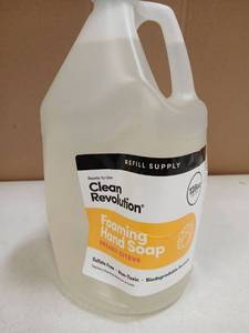 lot 27327 image: Clean Revolution Foaming Hand Soap Refill - Dreamy Citrus 1 Gallon