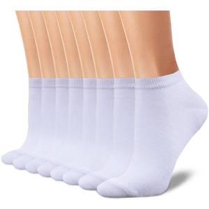 lot 27347 image: CHARMKING 8 Pairs Ankle Socks for Women - Non Slip Cotton No Show Classic Low Cut Casual Socks (White)
