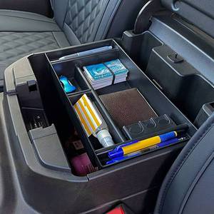 lot 27356 image: TOPINSTALL Center Console Organizer Tray Compatible with 2019-2022 Chevy SilveradoGMC Sierra 1500 and SilveradoSierra 2500HD3500 HD 2020-2023 Accessory (Full Console wBucket Seats ONLY)