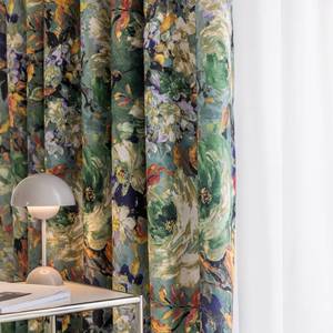 lot 27391 image: SUOUO Floral Curtains for Bedroom Pattern Dark Green Vintage Painting Flower Blackout Window Drapes Room Darkening for Living Room 84 inches Long 2 Panels