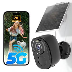 lot 27397 image: 5G2.4G Solar Security Cameras Wireless Outdoor, 2K Battery Camera wSolar Panel,Siren Alarm,Color Night Vision, 2-Way Talk,Waterproof, WorksAlexa,No Monthly Fee,Wifi Camera for Outdoor Surveillance