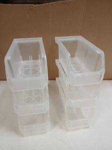 lot 27402 image: Stackable Storage Bins 6pk
