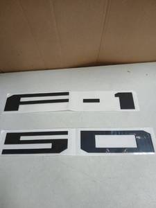 lot 33438 image: Tailgate Insert Letters -3D Raised Tailgate (Matte Black) (F-150)