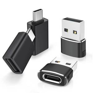 lot 33440 image: Elebase 5 Pack USB to USB C Adapter with Type C Male to 3.0 Female Adaptor,Thunderbolt 4 to USBA OTG Converter Block Plug for iPhone 17 16 15 14 Pro Max Air,Mouse,Samsung S25,iPad,iWatch 11,Car,AirPods