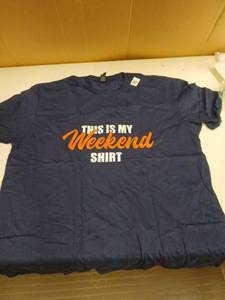 lot 33447 image: This Is My Weekend Shirt XL Tshirt Navy