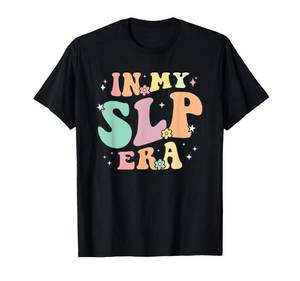 lot 33452 image: In My SLP Era Back To School Speech Language Pathologist T-Shirt Blue Medium