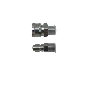 lot 33491 image: Quick Connect Kit,12inch Male Thread Fittings,5000 PSI Quick connect Socket,Male Pipe Thread, Pressure Washer Adapter Set, 2 Pieces