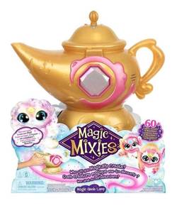 lot 33744 image: Magic Mixies Magic Genie Lamp with Interactive 8 Pink Plush Toy and 60 Sounds & Reactions. Unlock a Magic Ring and Reveal a Pink Genie from The Real Misting Lamp. Gifts for Kids, Ages 5