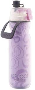 lot 34078 image: O2COOL Mist N Sip Misting Water Bottle 2-in-1 Mist And Sip Function With No Leak Pull Top Spout Reusable Sports Water Bottle - 20 oz (Yoga Lilac)