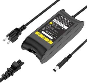 lot 36590 image: 19.5V 4.62A 90W AC Adapter Charger Power Supply Cord for Dell Laptop Computer, Dell PA-10 90-watt Power Supply(Connector 7.4x5.0mm)
