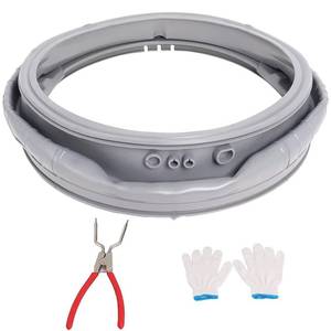 lot 44582 image: MDS47123619 Door Gasket Compatibile with LG Front-Load Washing Machines WM3270CW WM3270CW00 WM3500CW00 WM3670HVA01 WM3700HVA00, Door Boot Seal with 383EER4001A Washer Spring Expansion Removal Tool