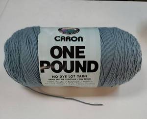 lot 33163 image: Caron One Pound Solids Yarn, 16oz, Gauge 4 Medium, 100% Acrylic - Tae- For Crochet, Knitting & Crafting ( 1 Piece )