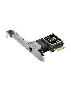 lot 33173 image: BrosTrend 2.5Gb Network Card, PCIe Network Adapter RJ45 NIC with Extra Low-profile Bracket PCI Express Gigabit Ethernet Card for Windows 11108.187XP, Windows Server... Limited Lifetime Protection - Retail $24