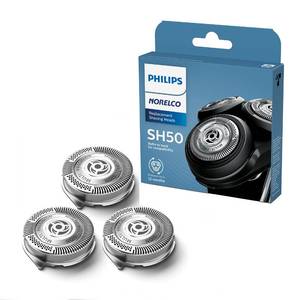 lot 33181 image: Philips Norelco SH5052 Shaving Heads, Compatible with Philips Shavers Series 5000 and 6000, Powerful Performance, Self-Sharpening, 3 Pieces, Model SH5052 Replaces Model HQ950, HQ5650 and RQ1150 - Retail $31