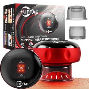 lot 33186 image: UFFAE 5-in-1 Electric Cupping Therapy Set, Smart Cupping Therapy Massager, 12 Levels of Suction Strength and Temperature Control for Targeted Pain Relief