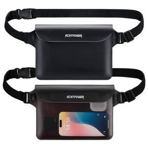 lot 33206 image: 2-Pack Waterproof Pouch Bag, Waterproof Fanny Pack, Waterproof Dry Bag with Adjustable Waist Strap for Beach Swimming Kayaking Floating Boating