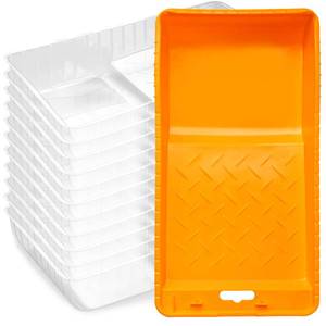 lot 33215 image: Paint Tray Liner, 4 Inch-11 Pieces, Small Paint Pan with Liners, Disposable Paint Tray 4 Inch, Paint Pan Liners for Home Decor, House Painting - Retail $9