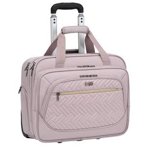 lot 33246 image: Coolife Rolling Laptop Briefcase 17.3 Inch Laptop Case Roller Computer Bag with Wheels Mobile Office Computer Brief - Retail $70