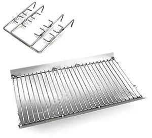lot 33249 image: (1-Pack) 20 inches Stainless Steel Fire Grate Hanger and Ash Drip Pan for Chargriller 5050, 5072, 5650, 2123 Charcoal Grills