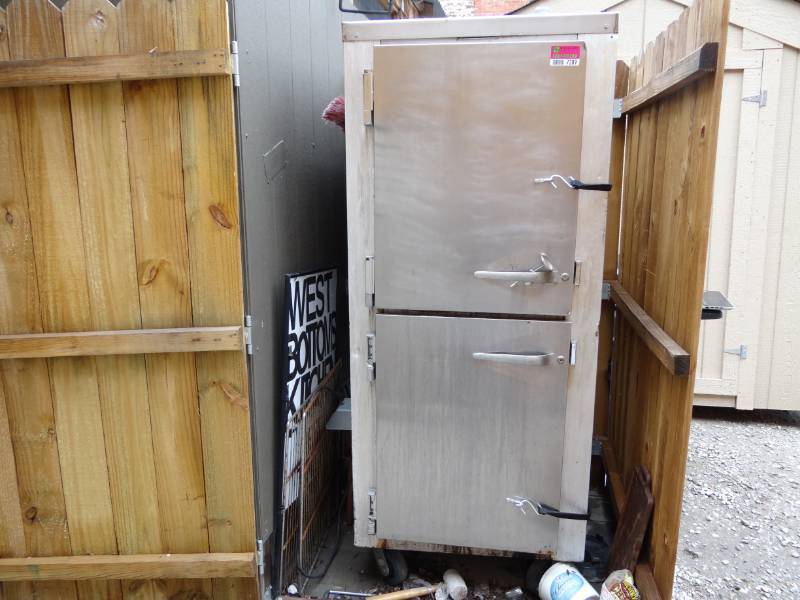 lot 7389 image: Custom Built Electic Smoker On Casters