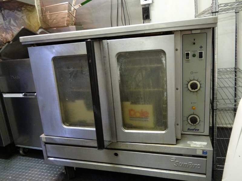 lot 7398 image: Sunfire Gas Oven On Casters