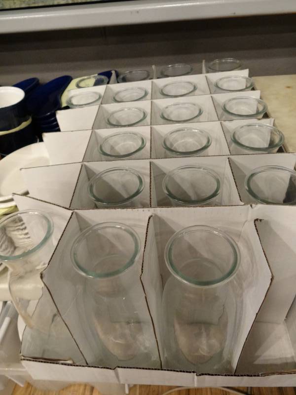 lot 7399 image: Lot of 20 Ikea Glass Beverage Container