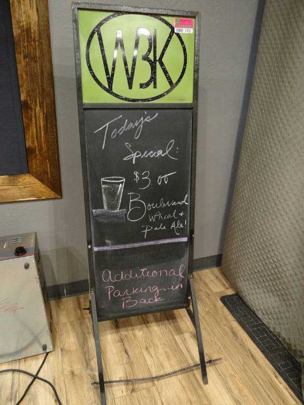 lot 7435 image: WBK Chalkboard signStand
