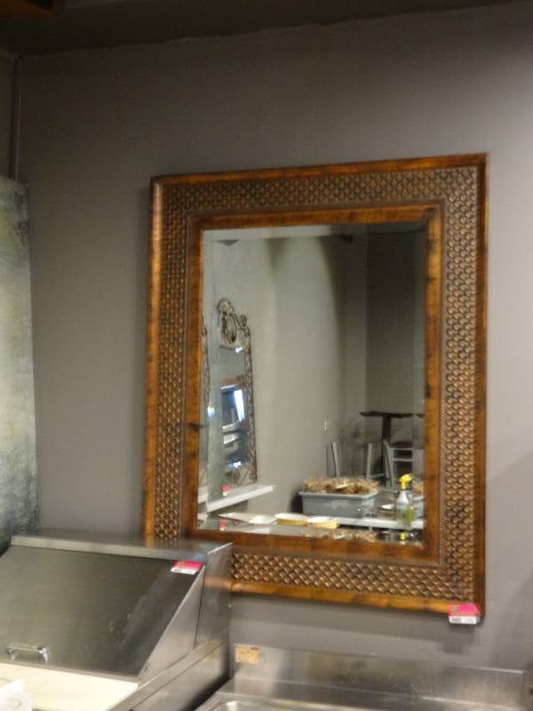 lot 7446 image: Large Mirror with Decorative Frame
