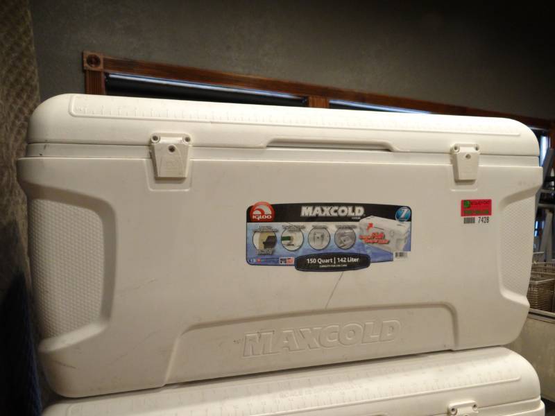 lot 7430 image: Igloo Maxcold 150 Quart , 7 Day Cooler