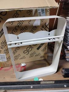 lot 27824 image: Ciieeo Bathroom Wall-Mounted Storage Rack Multi-Layer Organizer Shelf for Shower and Toiletries Easy Installation No Drilling Required Black for Spaces - White