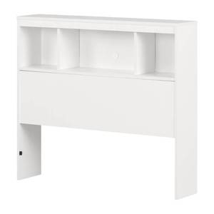 lot 27898 image: South Shore Summertime Bookcase Headboard, Twin, Pure White