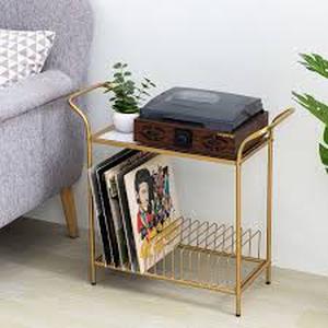 lot 27821 image: Audio Record Player Media Shelves