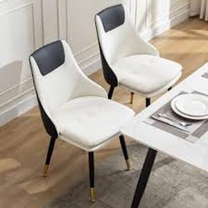 lot 27831 image: Yaden Tufted Swivel Upholstered Dining Chair (Set of 2) -Retail- $279.99