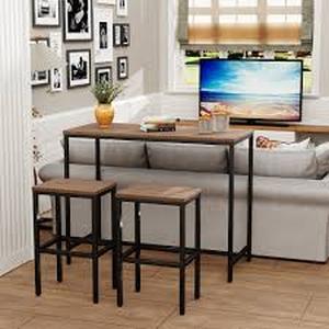 lot 27884 image: Reitz Rectangular 44.1 In. L X 19.7 In. W Dining Set (Set of 3)