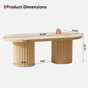 lot 27887 image: 39.38 In. W Oval Single Oval Console Table