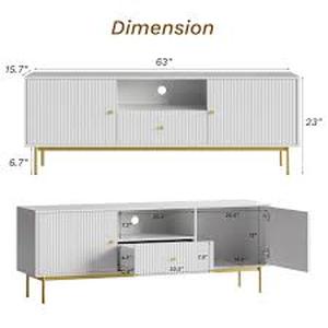 lot 27901 image: Furniway Fluted TV Stand