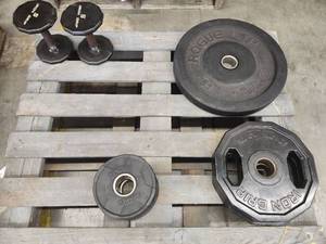 lot 6244 image: Hammer Strength Olympic Weight Plates Set
