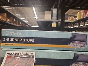 lot 8286 image: Magellan Outdoors 2-Burner Camping Stove 20,000 BTU