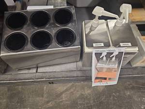 lot 8310 image: Commercial Condiment Dispenser Station