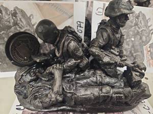 lot 8954 image: Combat Chaplain Statue