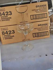 lot 8987 image: Libbey Fiesta Grande Margarita Glasses Set