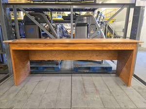 lot 18376 image: Mid-Century Wooden Executive Desk