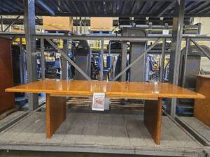 lot 18377 image: Mid-Century Modern Wooden Conference Table