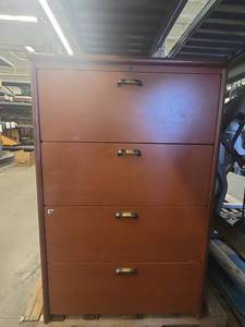 lot 18378 image: (2) 4-Drawer Lateral File Cabinet